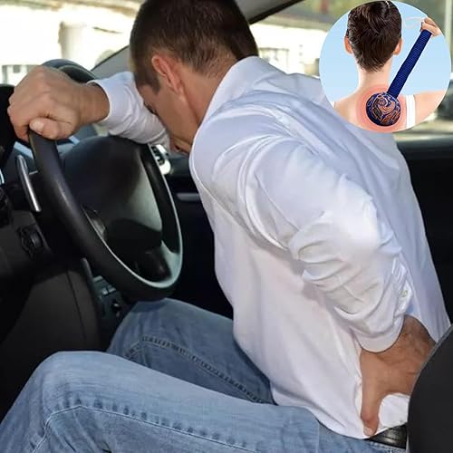 Miniatura 6 de Masajeador manual de martillo, martillo de masaje de cuerpo entero, martillo de masaje para dolor de espalda, diseño patentado2P azul y amarillo..