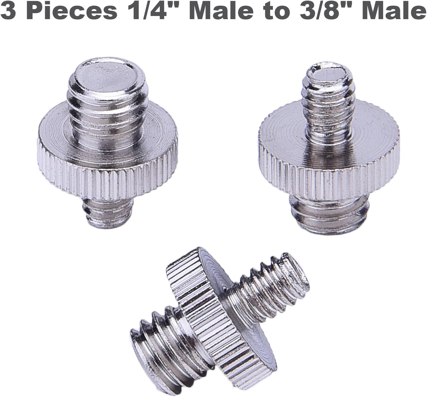 Sunmns 1/ 4 inch and 3/ 8 inch Converter Screw Adapter Mount Set for Camera/ Tripod/ Monopod/ Ballhead/ Light Stand