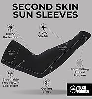 Vista 5 de Mangas de brazo de protección solar UV para hombres y mujeres, manga de enfriamiento de compresión deportiva UPF 50, base de cáncer de piel