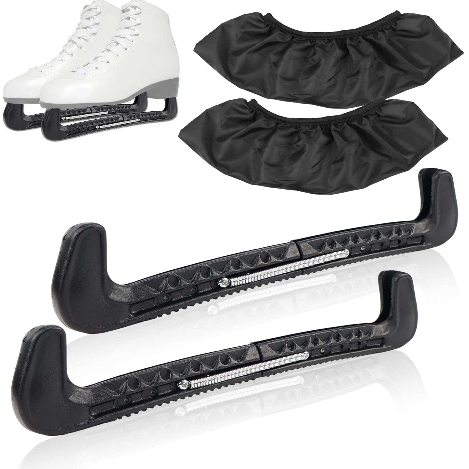 Protège-lames Réglables Pour Patins à Glace - 1 Paire, Plastique Flexible, Pour Hockey Et Artistique