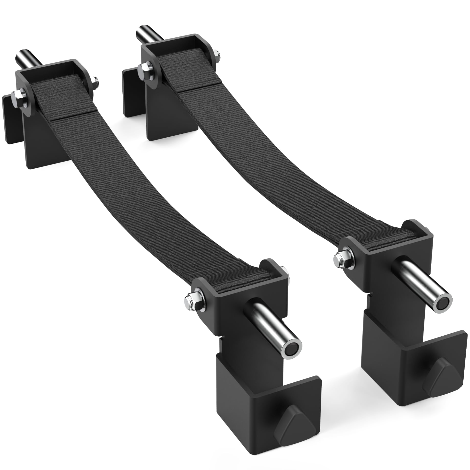 Synergee Power Rack Attachment 3x3 24" Safety Strap Designed for 5/8” or 1" Holes. Safety Straps for Power Lifting, Squats and Presses. Sold in Pairs.