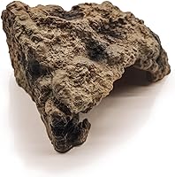 LUCOSIU Medium Reptile Rock Cave Hideout - Natural Simulation Habitat for Bearded Dragons, Lizards, Snakes, Turtles & Amphibians