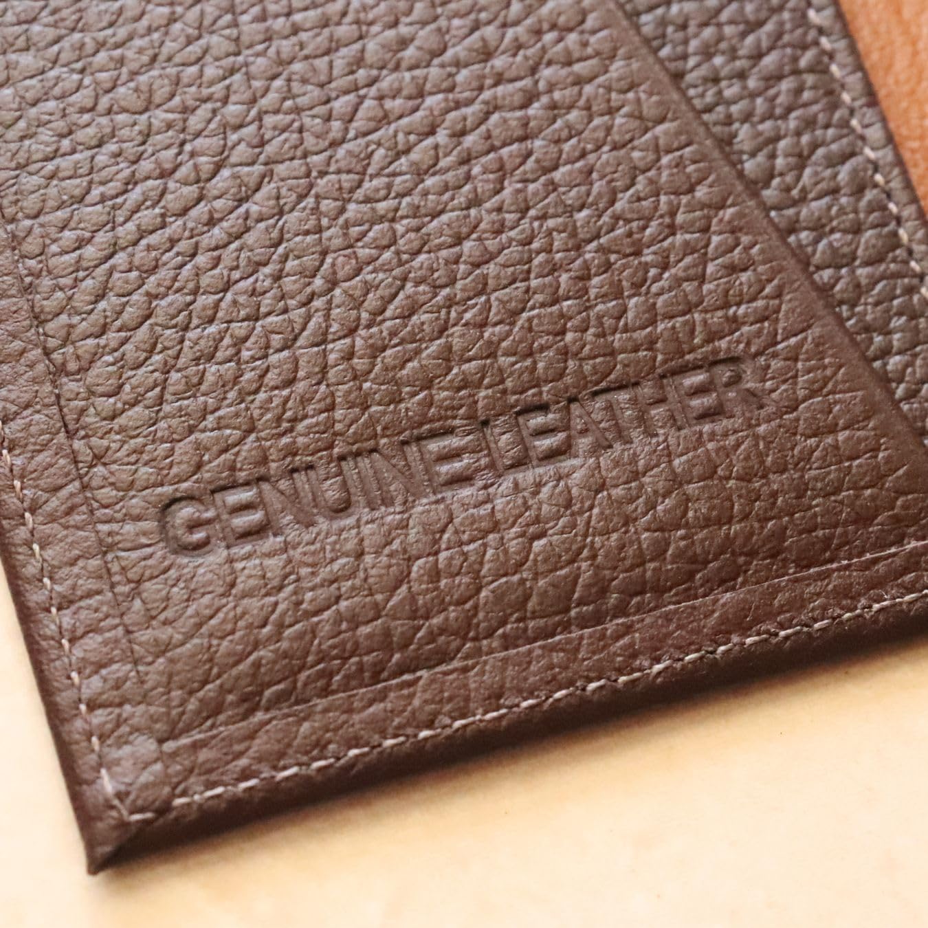 Carteira Masculina Antifurto Proteção RFID Slim Mini Couro Legítimo Cartões Cédulas CNH CIN Loja de Fábrica (Marrom)