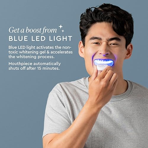 Miniatura 5 de Boka Kit de blanqueamiento dental con luz LED para dientes sensibles - 15 minutos para dientes más blancos - Gel de nano hidroxiapatita sin peróxido