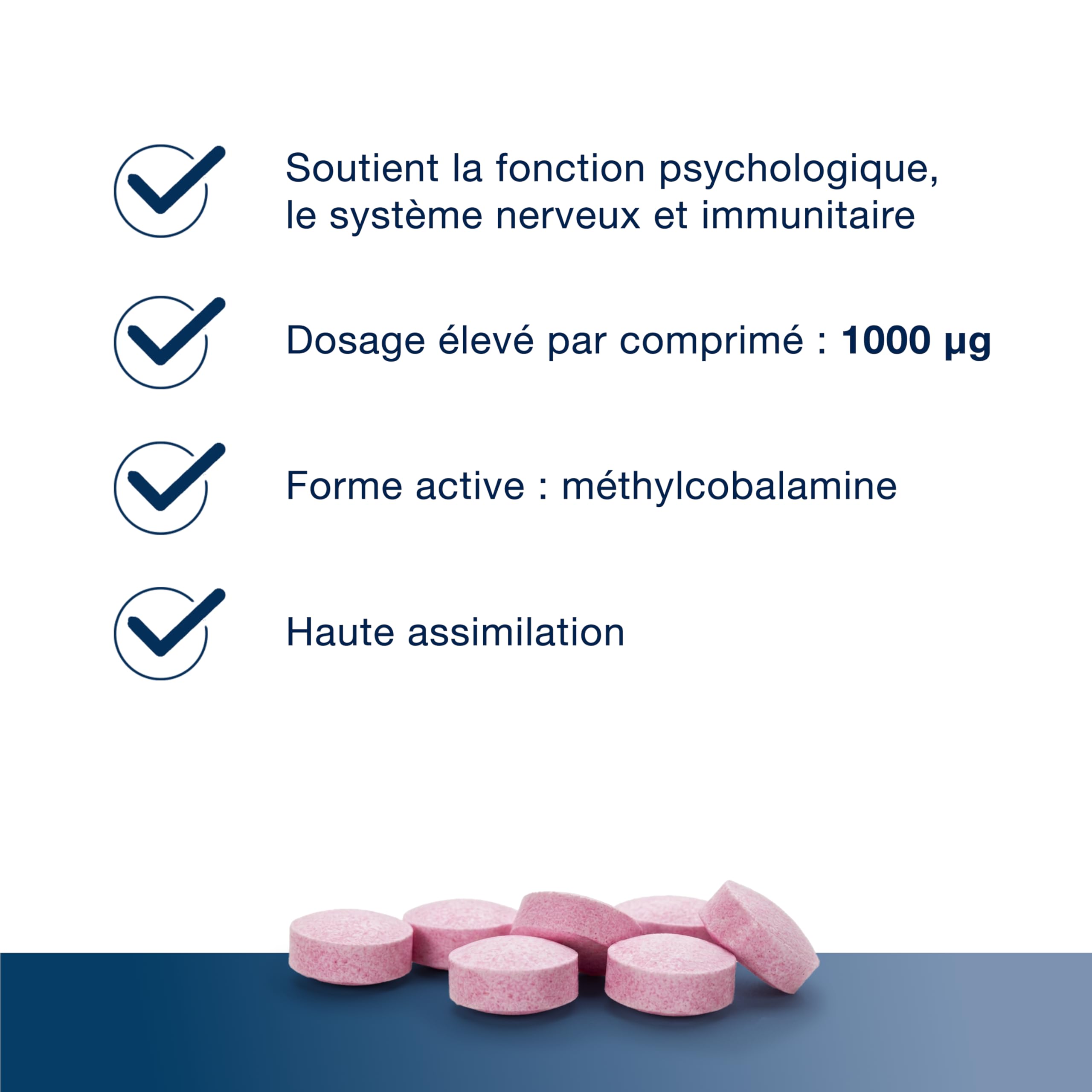 Metagenics Vitamine B12 Forte 1000 μg - Soutien de l'énergie et du système nerveux, réduit la fatigue, 120 comprimés à croquer goût framboise