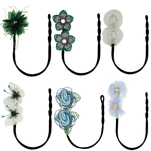 Miniatura 6 de JDXN 6 piezas para hacer moños de cabello con flores brillantes, diseño de donas mágicas, para peinados franceses, accesorios para el cabello de