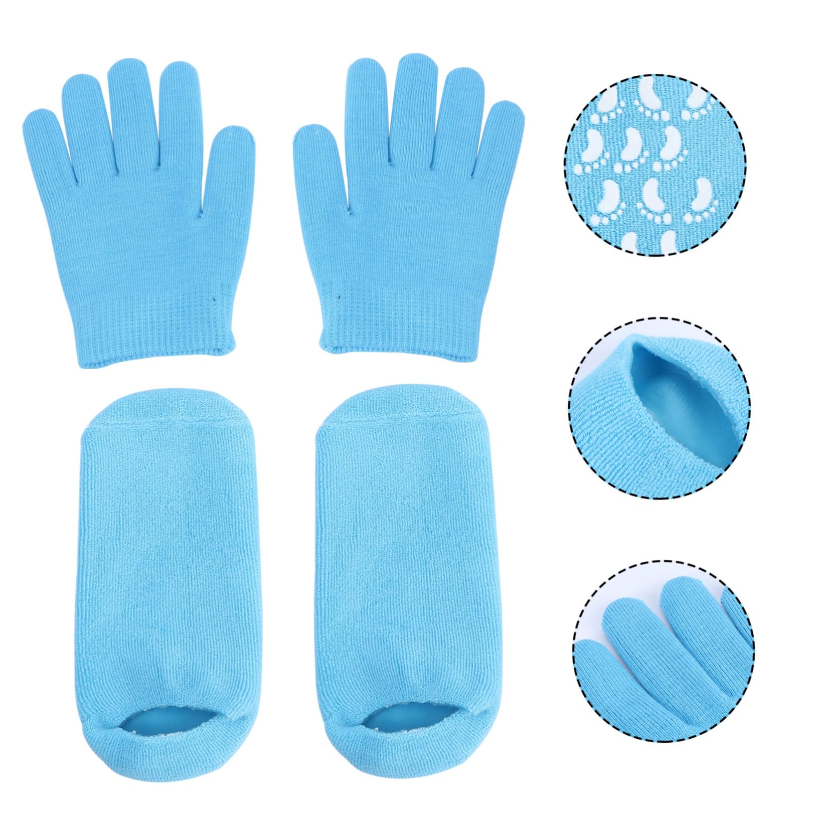 Guantes De Gel y Calcetines De Spa Con Aceite Mineral Para Hidratar y Suavizar La