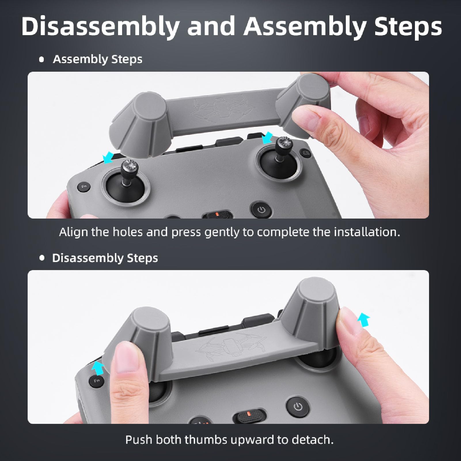 dla NEO RC N1/N2/N3 Osłona Joysticków, Osłona Drążka Kciuka, Osłona Wahacza, Stały Wspornik Drążka Sterującego dla NEO RC N1/N2/N3 Akcesoria do Pilota Zdalnego Sterowania