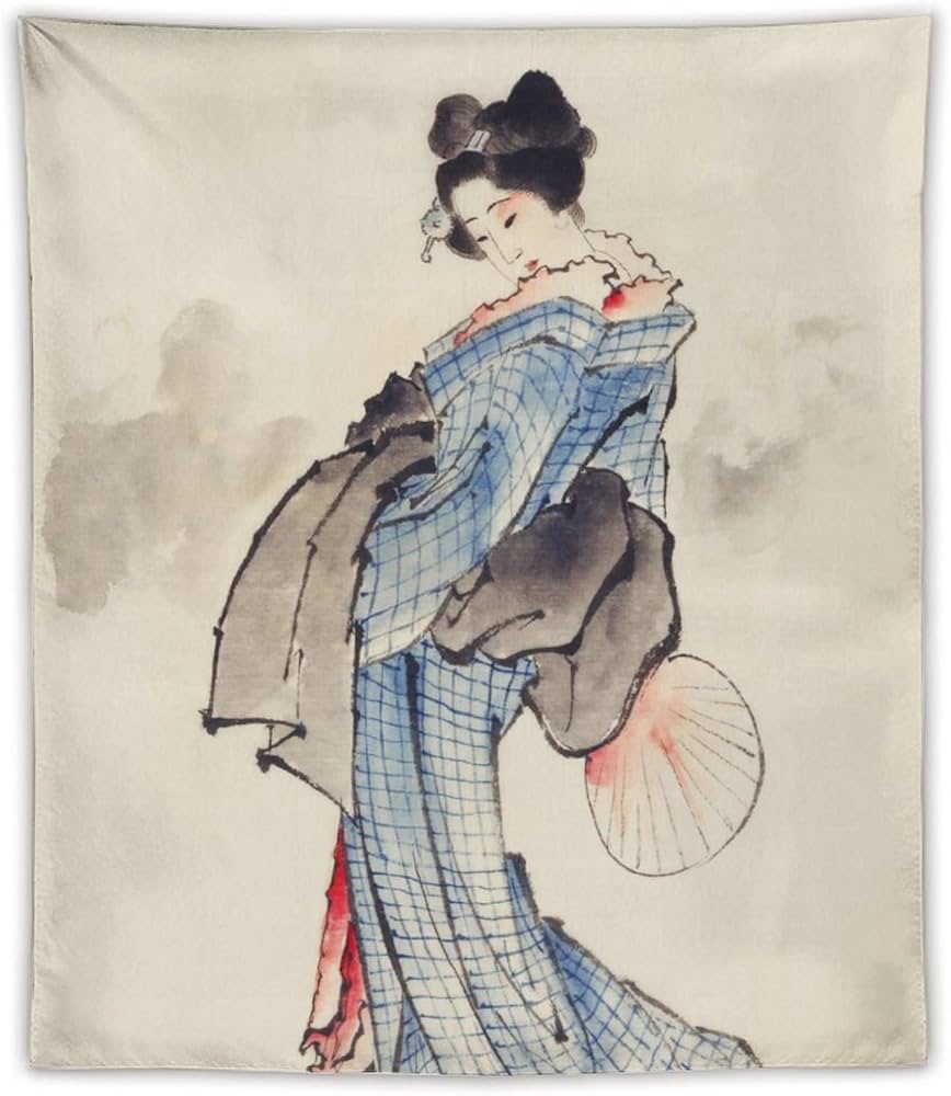 飾り絵　kimono woman 7,600+ Kimono Woman Stock Illustrations, Royalty-Free Vector