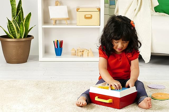Foto 2 de 8 de Fisher Price Clásicos 1697 - Tocadiscos Estilo Caja de música, Juguete Musical para bebés; Juguete…