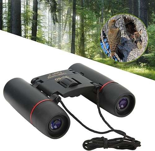 Miniatura 5 de Mini prismáticos compactos 30x60,Prismáticos plegables de 413.4 ft 3,280.8 ft,Ángulo de visión de 7.2 grados,Binoculares portátiles de aumento 8X