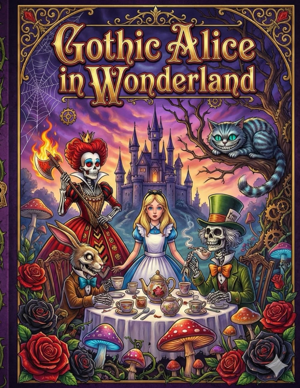 Gothic Alice in Wonderland: An Enchanting Dark Victorian Coloring Book for Creative Souls