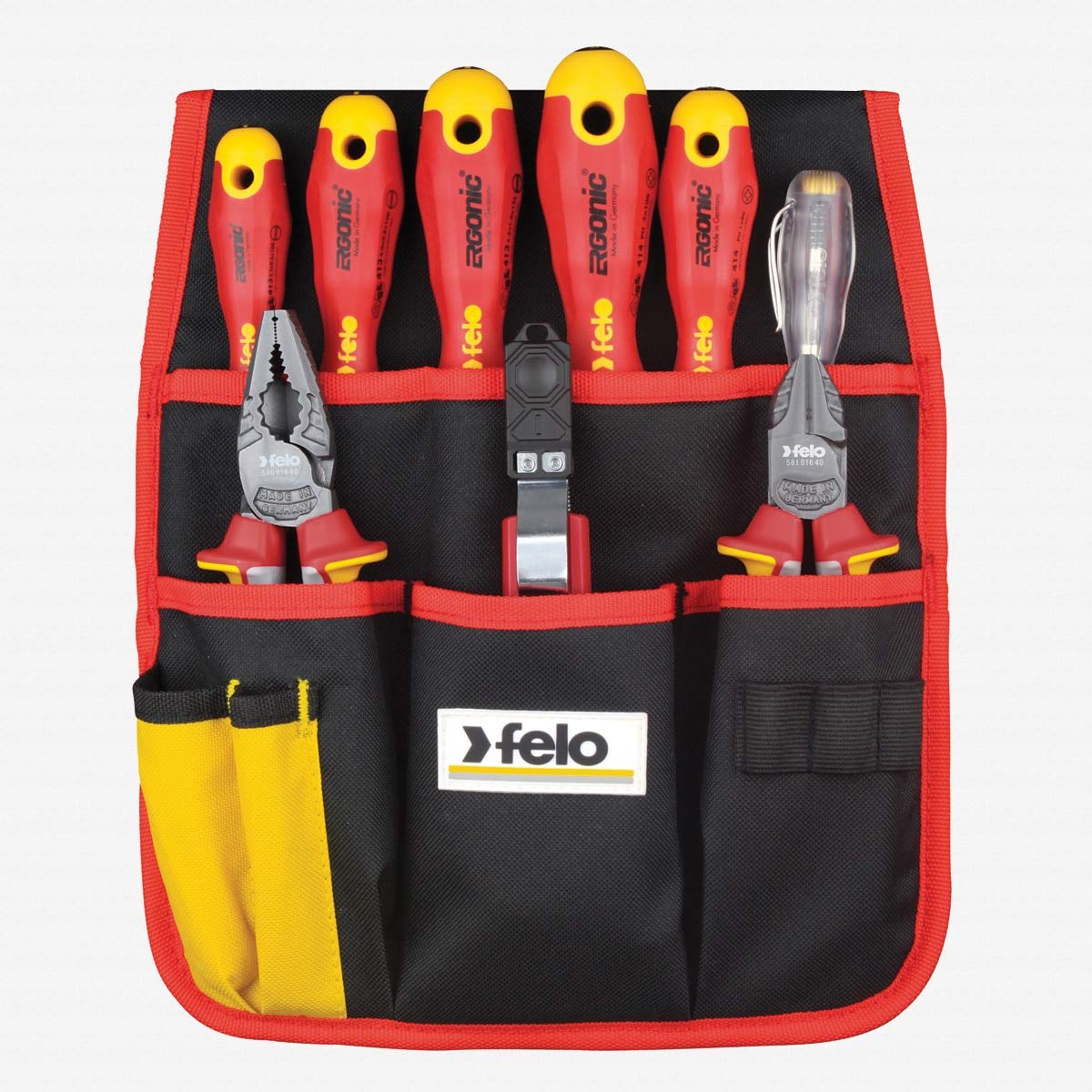 Bеѕt Quаlіtу 🔥 Felo 07157 63859 9PC Ergonic Insulated Belt Pouch Set