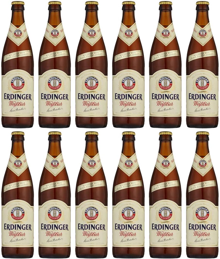 Erdinger Weiss German Craft Beer 500ml Bottle Pack (12)