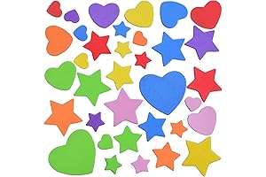 Vivid Heart Shape Sponge Stickers for Eye-catching DIY Crafts