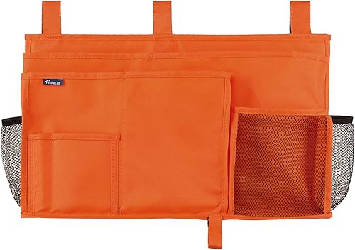 Miniatura 10 de Surblue Organizador de cama colgante para mesita de noche, bolsa de almacenamiento con bolsillo para literas y camas de hospital, habitaciones