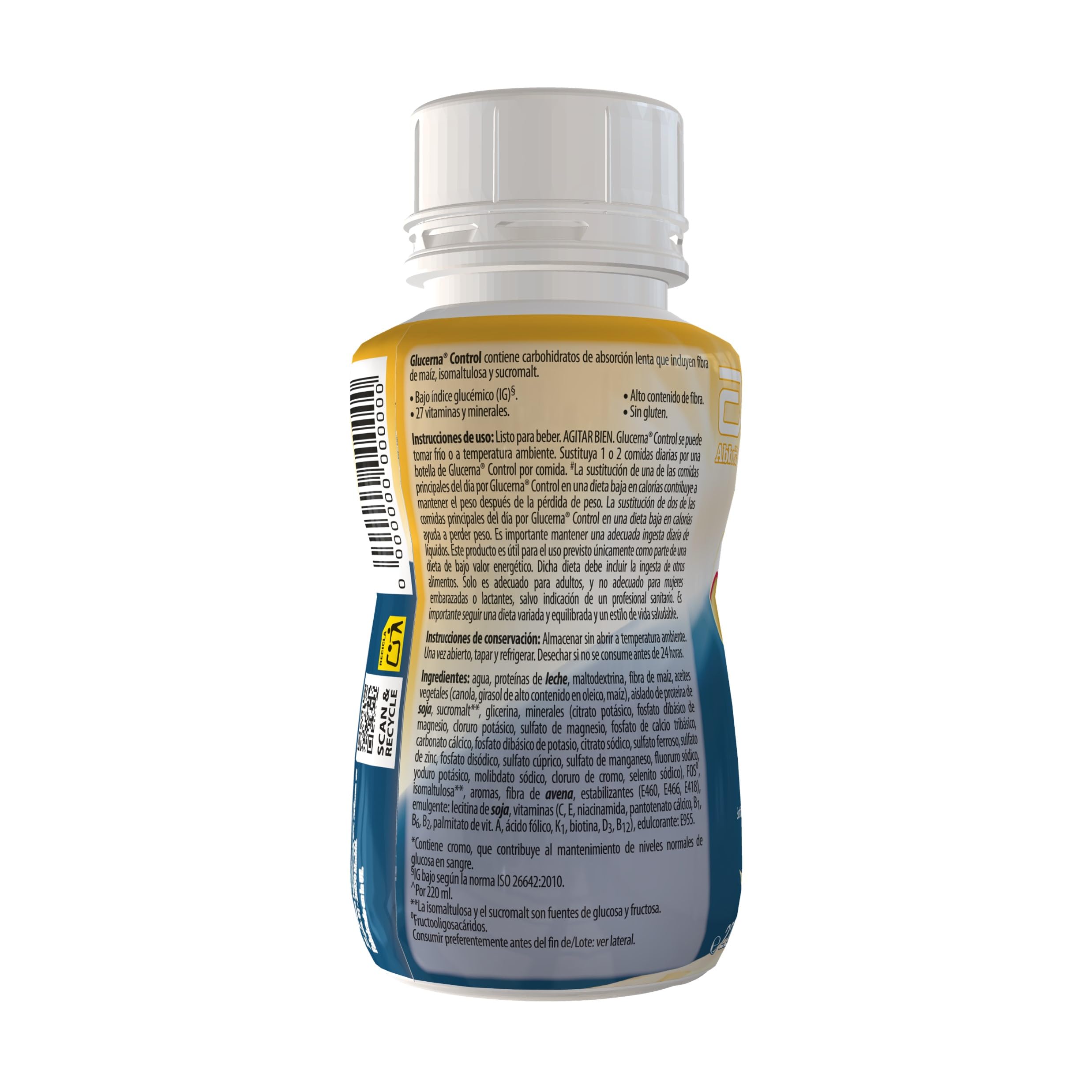 Glucerna Control sabor vainilla sustitutivo de comidas pack 8x220ml