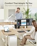 monTEK Single Monitor Arm with USB, Mechanical Spring Monitor Arm for 17-40" Screens, Adjustable Monitor Desk Mount Holds up to 26.4 lbs with C Clamp/Grommet Desk Mount, VESA 75/100mm, MA1011UCWH