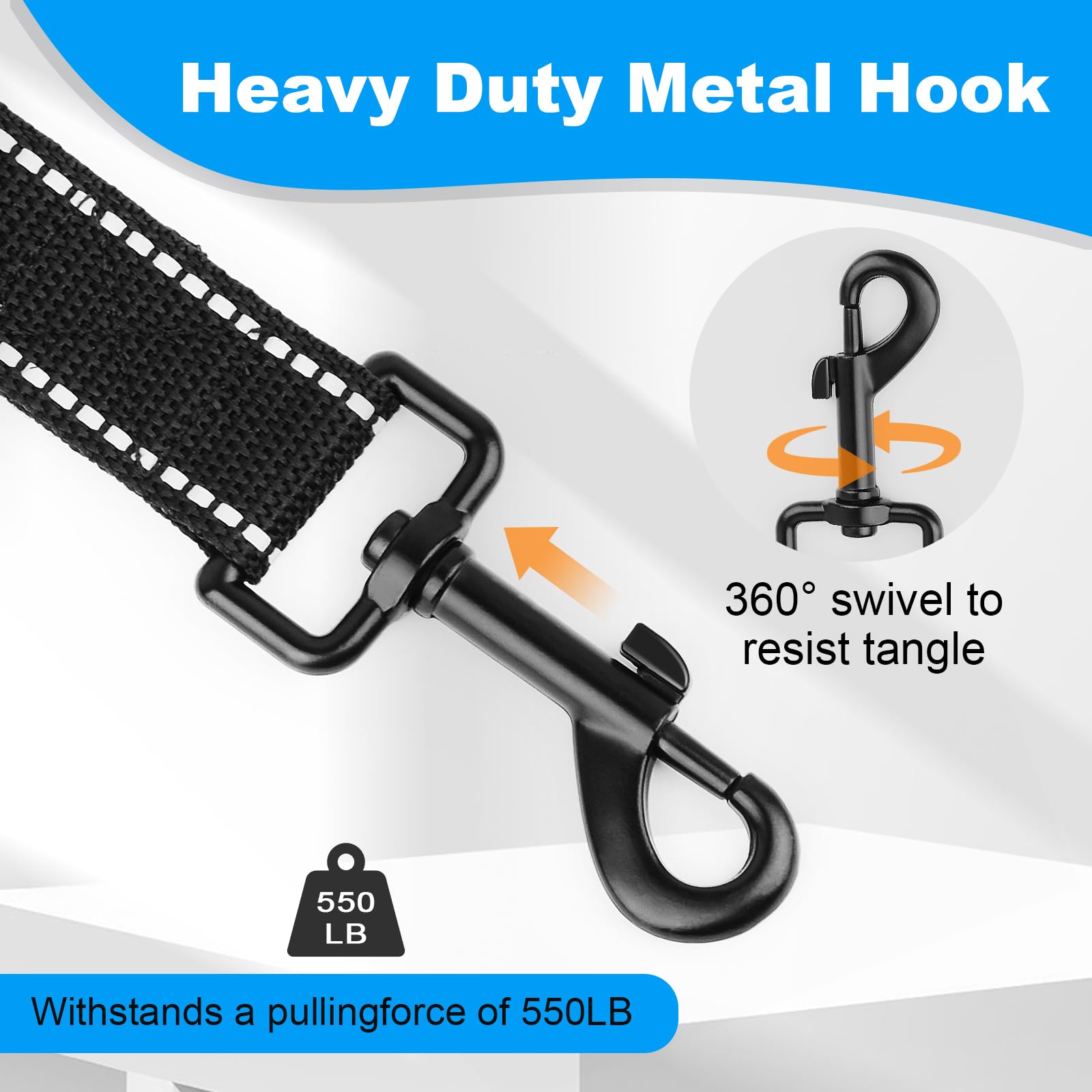 Long Line Dog Lead, 3M 10M 20M 30M Training Leash for Dogs Reflective Recall Dog Training Leads with Soft Padded Handle - Image 2