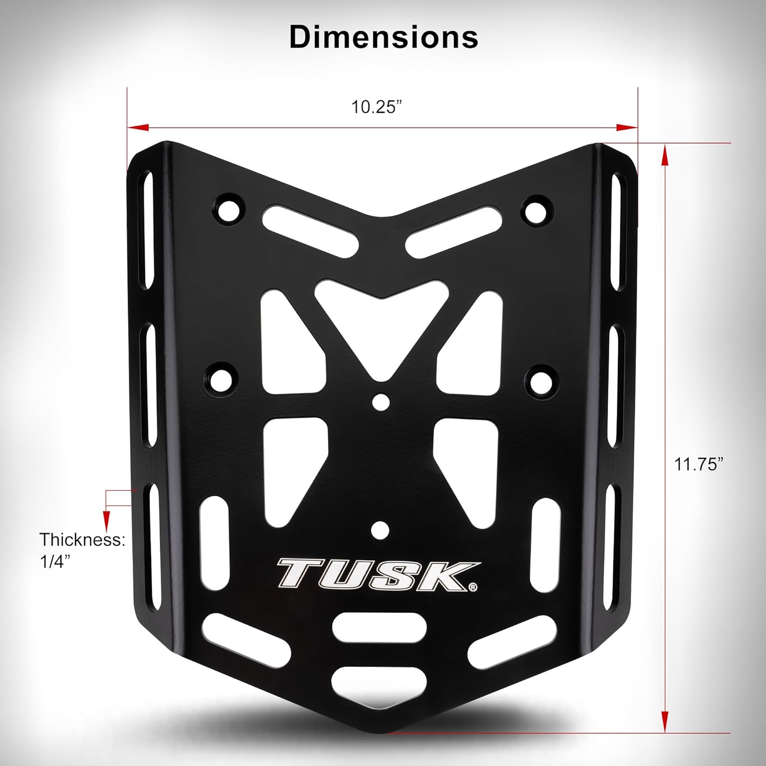 Tusk Top Rack Luggage Carrier Rear Tail Rack Compatible with Yamaha XT250 2008-2025