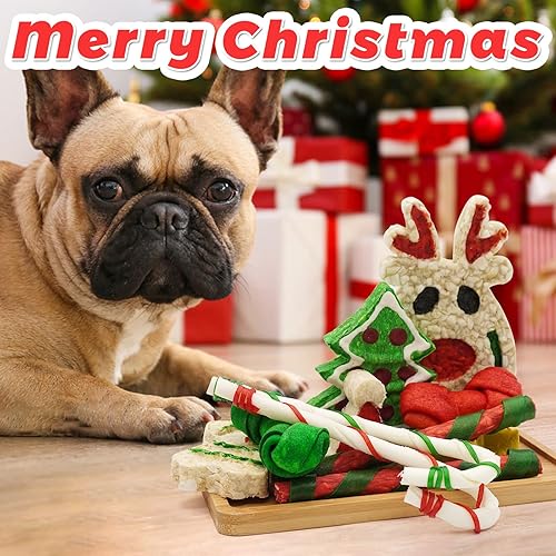 Miniatura 3 de MON2SUN 11Count - Calcetín de Navidad para perros pequeños