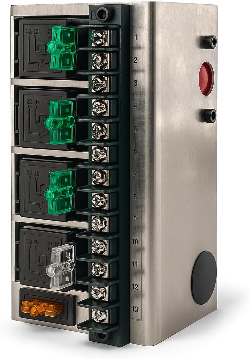 MGI SpeedWare Fused Relay Panel Box and 12vDC Wiring Kit (3 Relay)