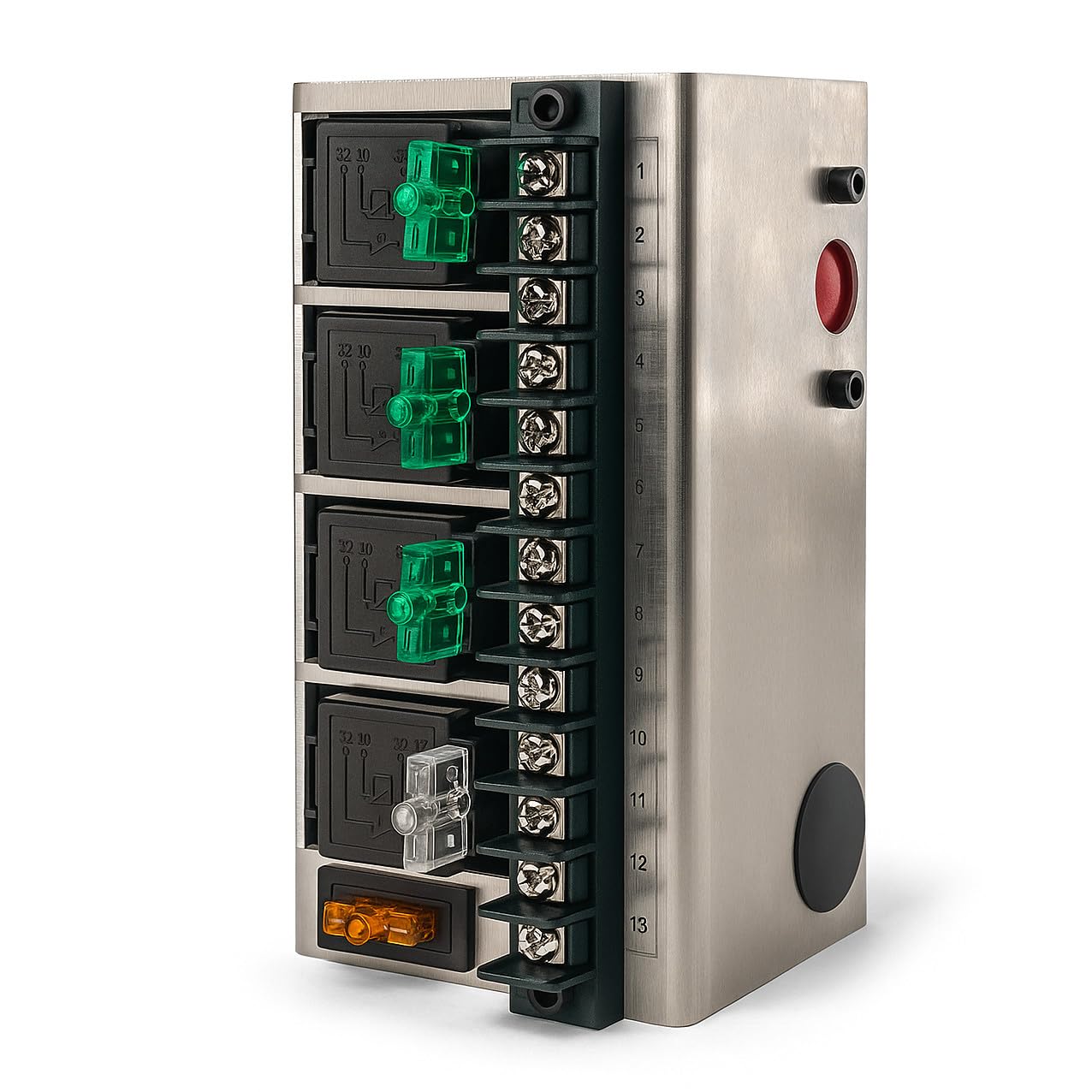 MGI SpeedWare Fused Relay Panel Box and 12vDC Wiring Kit (4 Relay)