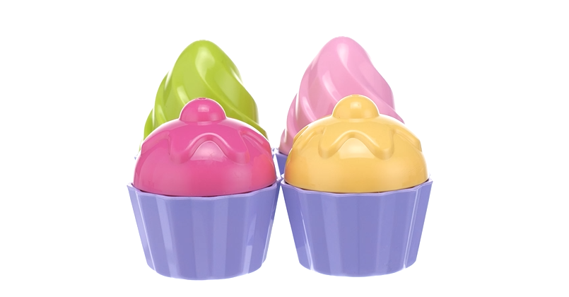 Simba Ensemble De Moules à Sable Cupcake – 9 Pièces – Dès 12 Mois – Fabriqué En Allemagne