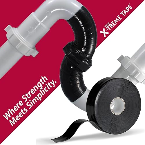 Miniatura 2 de X-Treme Tape TPE-XR1510ZLB Cinta de goma de silicona auto fundible 15 pulgadas x 10 pies rectangular color negro