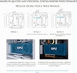 Lian Li ATX PC Case 4 Slots Vertical GPU Kit (VG4v4) - Premium Gen 5 Riser Cable PCI-E 5.0 x16-200mm, PCIe 3.0/4.0 Compatible, Adjustable Position - Fits Most PC Cases (VG4v4 Black) - 3