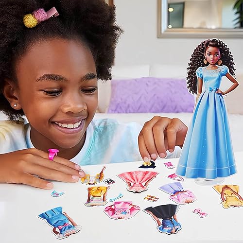 Miniatura 58 de Muñecas de vestir magnéticas, muñecas de papel de princesa magnéticas, muñecas de vestir magnéticas para niñas de 4 a 10 años de edad, juego de Lea