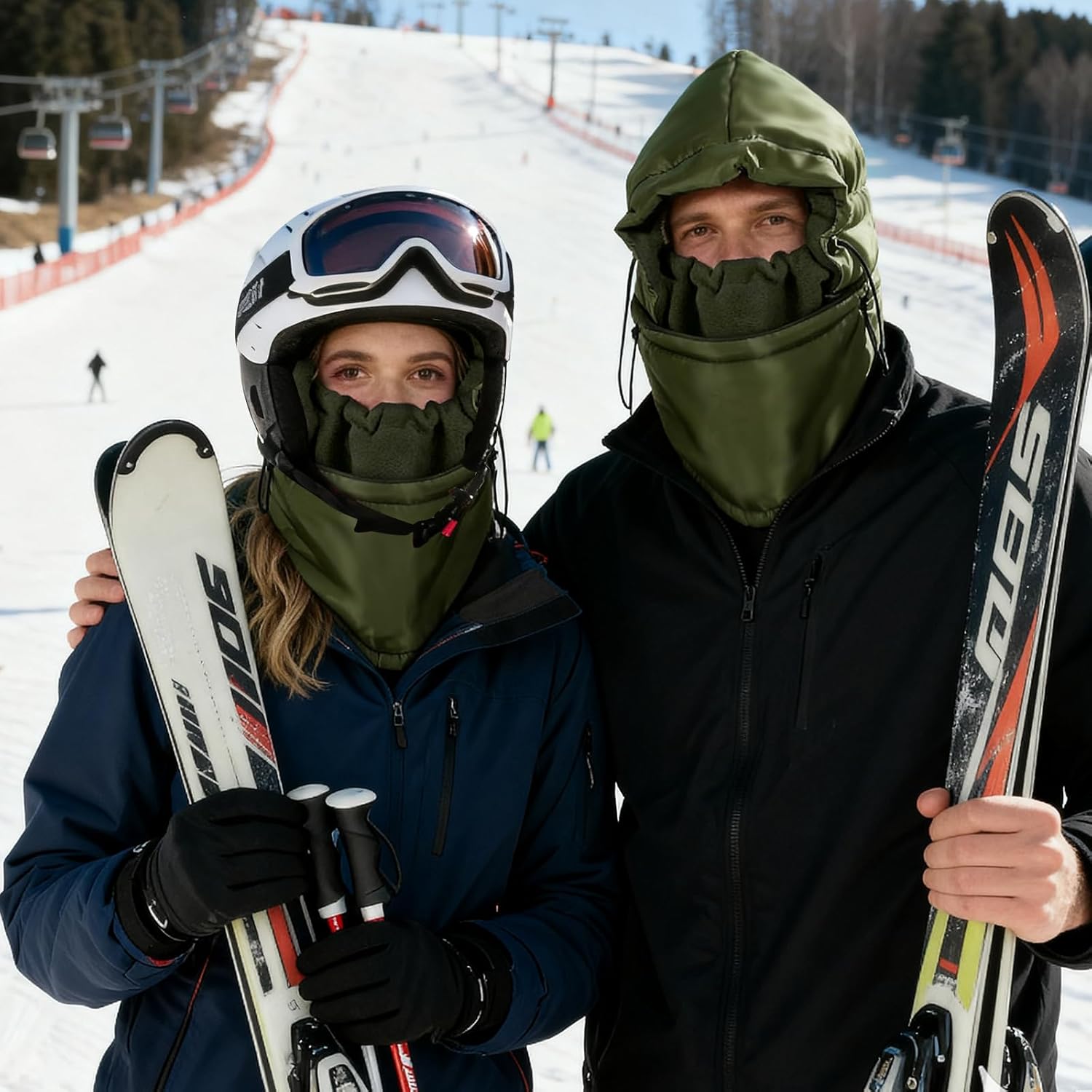 Winter Balaclava Ski Mask for Men, Windproof Beanie Hat Therma Fleece Hood, Winter Snow Gear for Outdoor, Motorcycle Skiing - Image 6