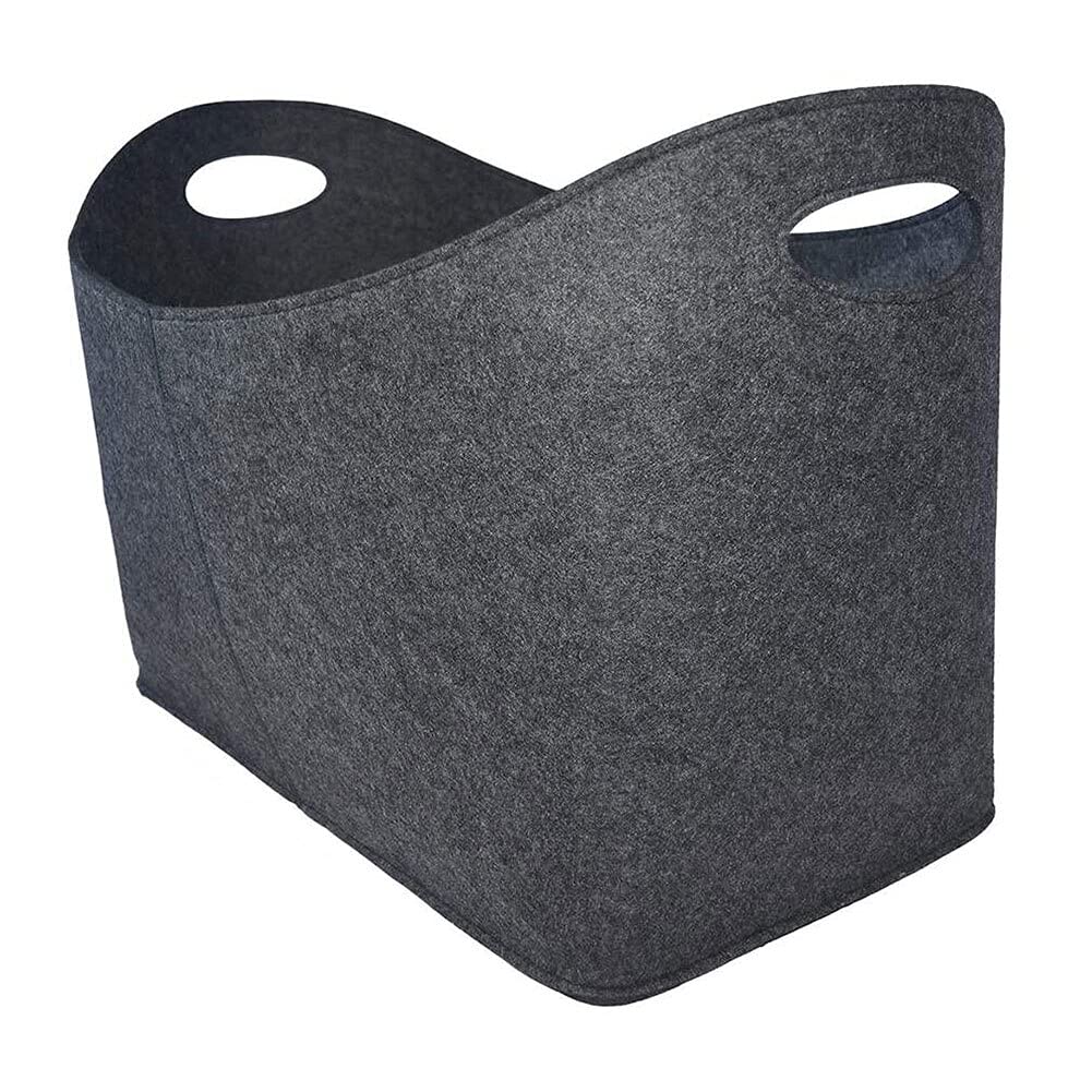 Brennholz Log Tragetasche Filz Tasche Brennholz Kamin Holz Filz Tasche Korb Feuer Holz Tasche Brennholz Korb Kaminherd Brennholzträger Holzträger Tragetasche (Color : Gray)
