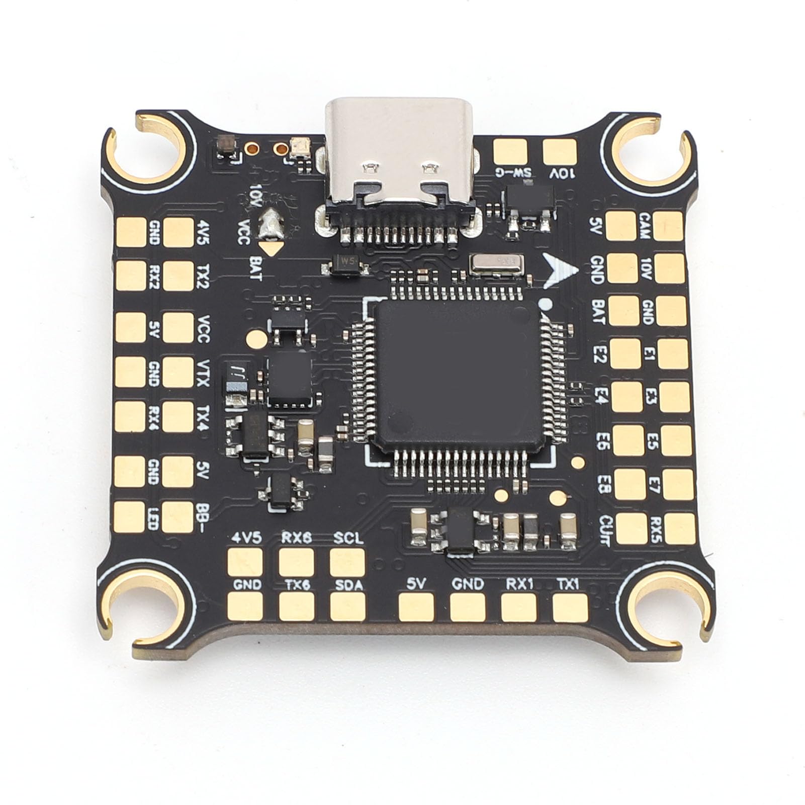 POENVFPO Kontroler Lotu, Główny Kontroler STM32F405RET6, Czujnik Prądu Barometru IMU ICM42688, Podwójny BEC OSD, Programowalne Efekty LED, Rejestrator Danych Lotu CVR 16M, do Wyścigów