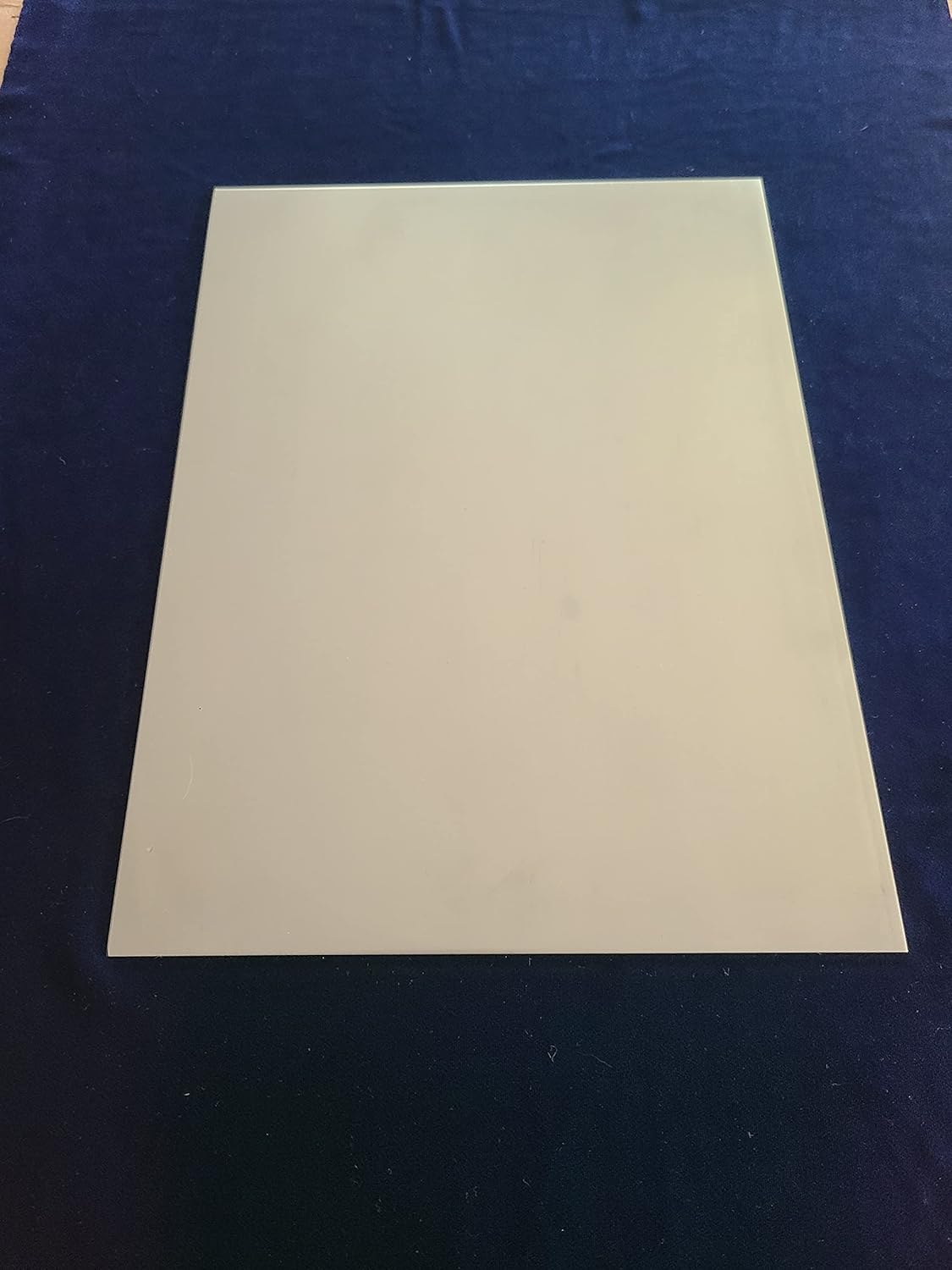 Feuille De Plastique Polyéthylène Vierge Naturelle - Épaisseur 3/16 Pouce, 6 X 12 Pouces - Pour Fabrication, Protection, Bricolage