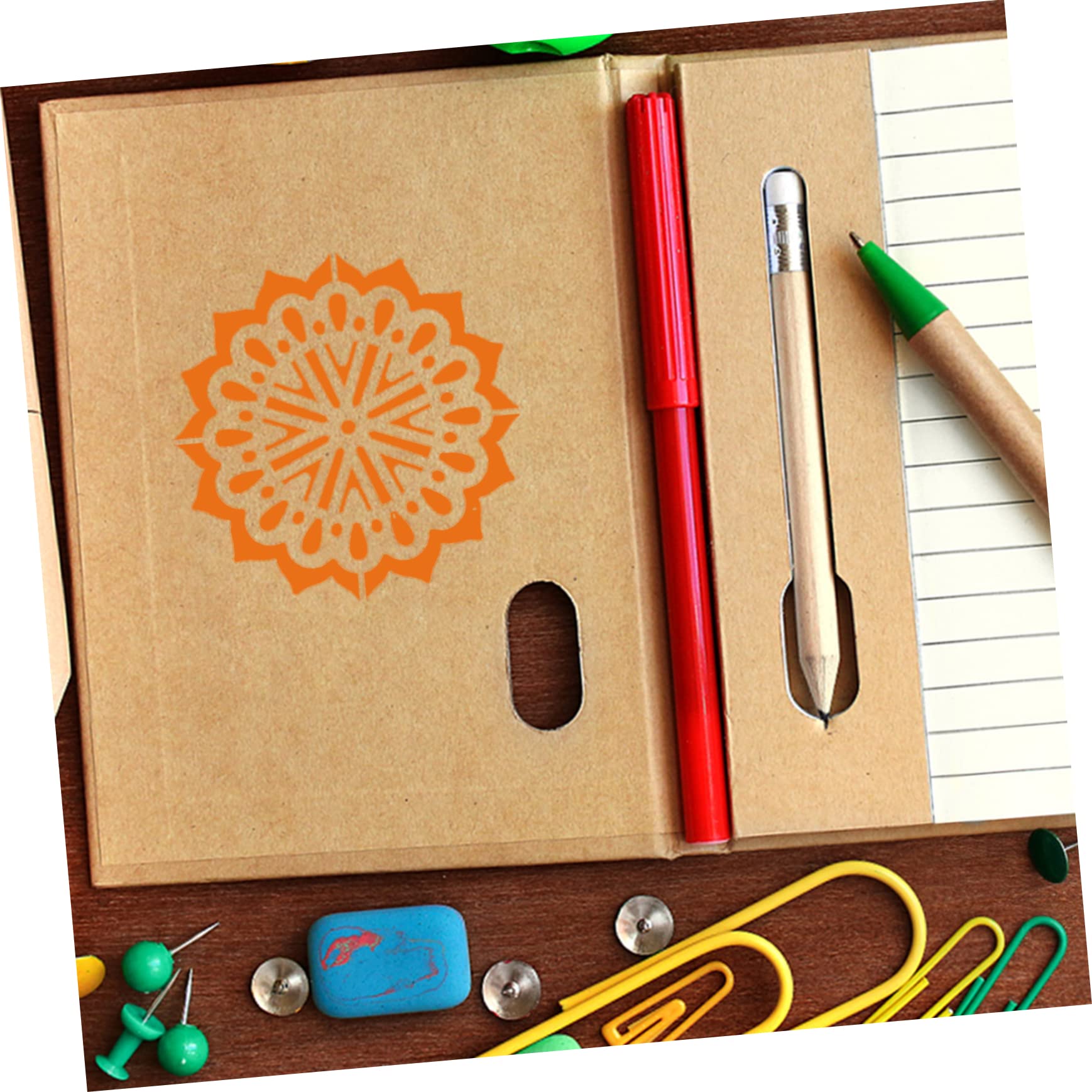 TEHAUX 48pezzi Stencil per Pittura Mandala Modelli Riutilizzabili per Creativi e Facili da Usare per Decorare Muri Pavimenti e Libri