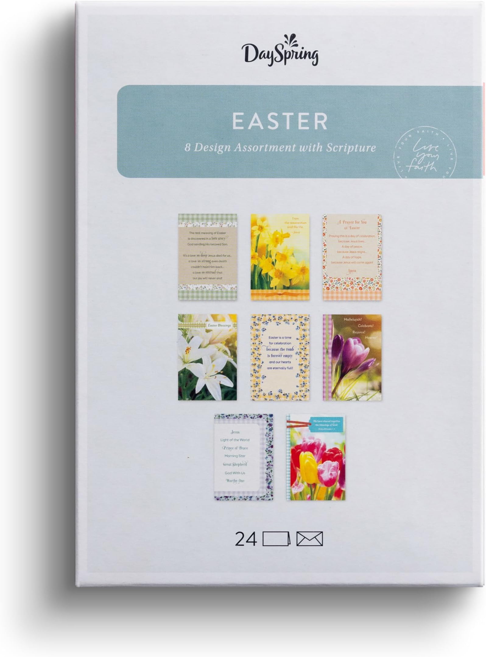 Amazon Faithfully Yours Designer Greetings Easter Boxed Card Amazon faithfully yours designer greetings easter boxed card