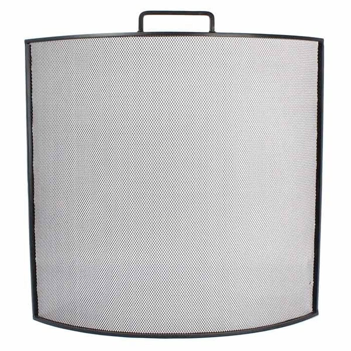 Lloyd Pascal Fireside Curved Fire Screen - Black