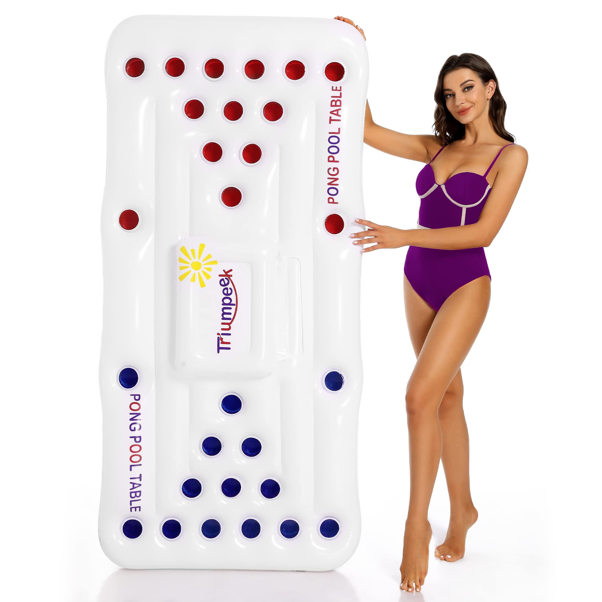 Buy Triumpeek Inflatable Pool Game Table Float, 6FT Blow Up Floating