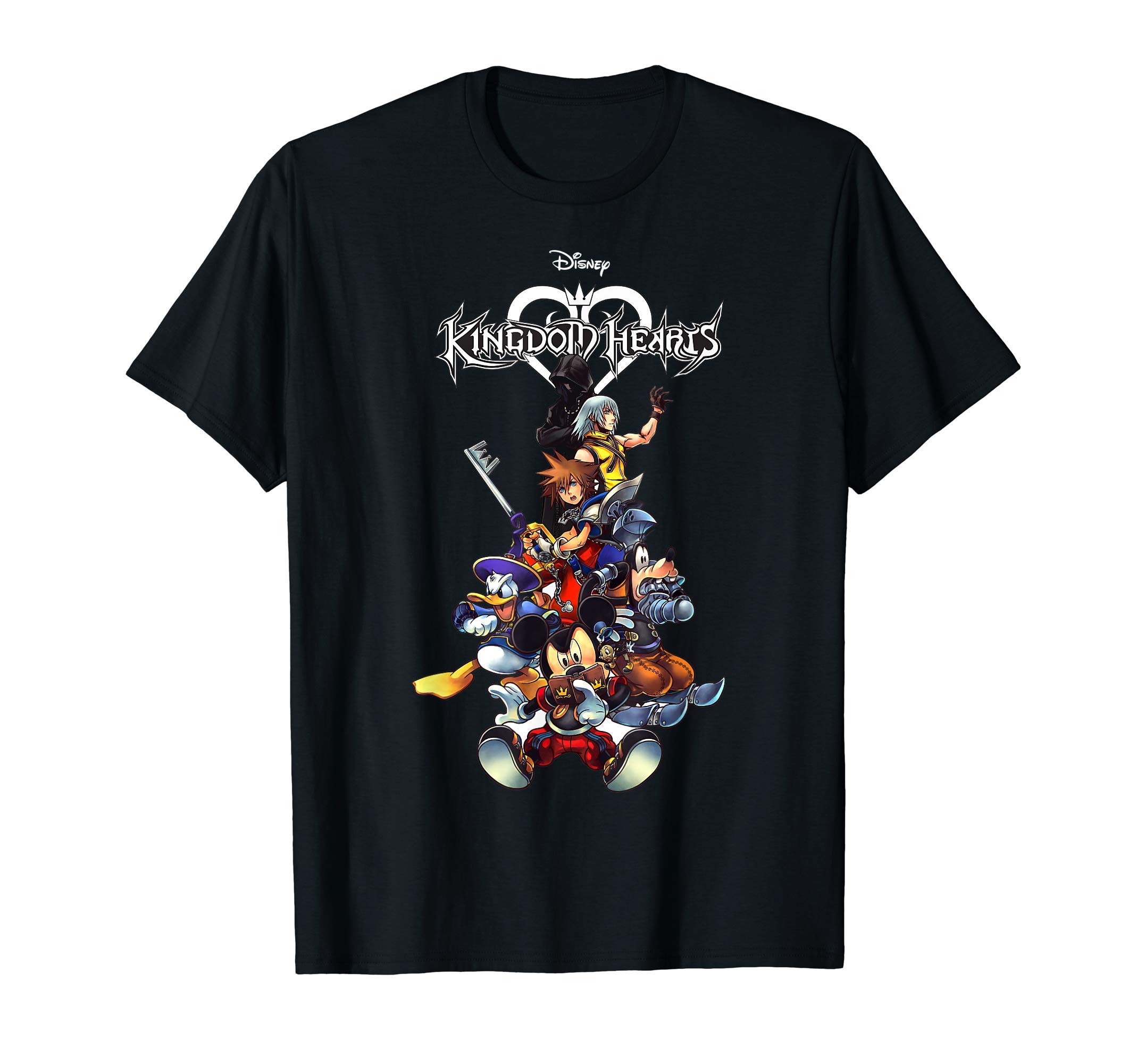 DisneyKingdom Hearts Group Shot Action Pose Logo T-ShirtOEKO-TEX STANDARD 100