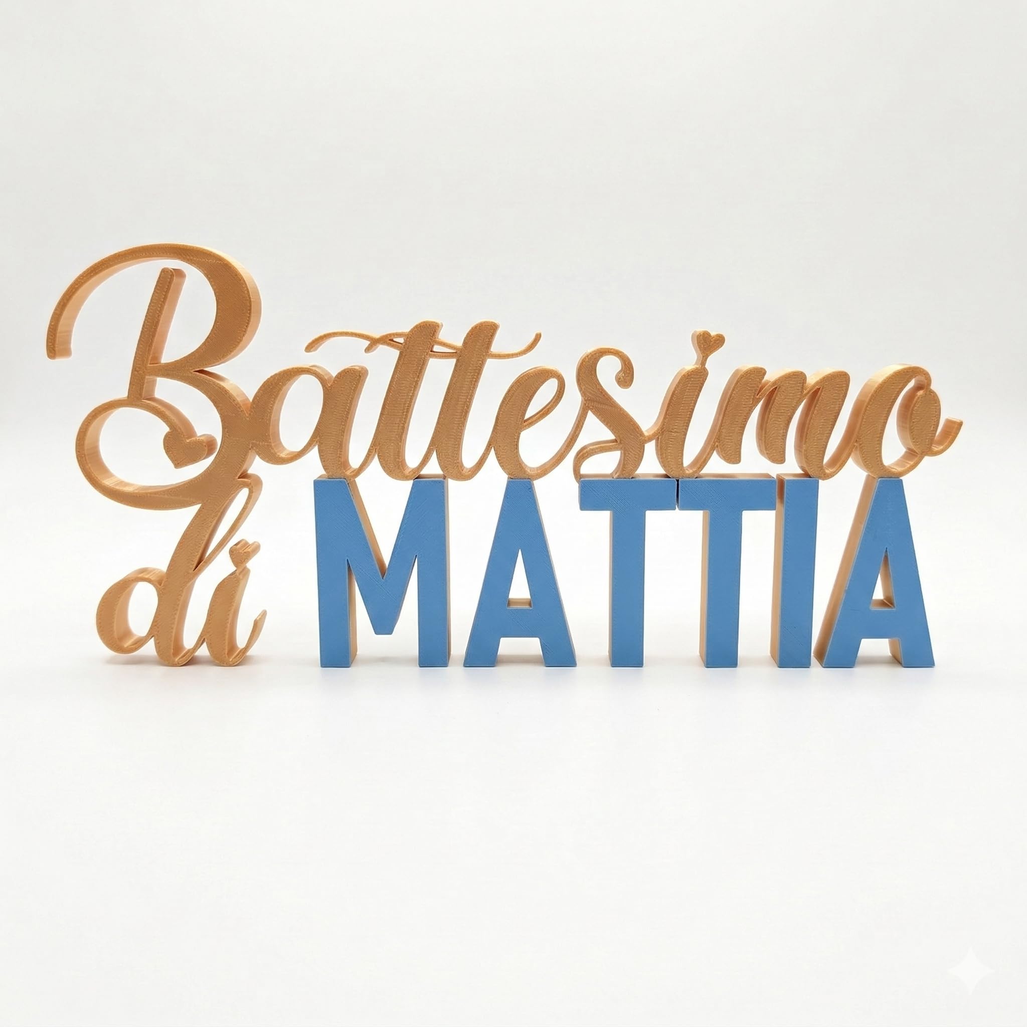Scritta Personalizzata Battesimo con Nome – Decorazione Tavolo Bimbo Bimba – Centrotavola Battesimo Personalizzato – Decorazione Confettata – Made in Italy