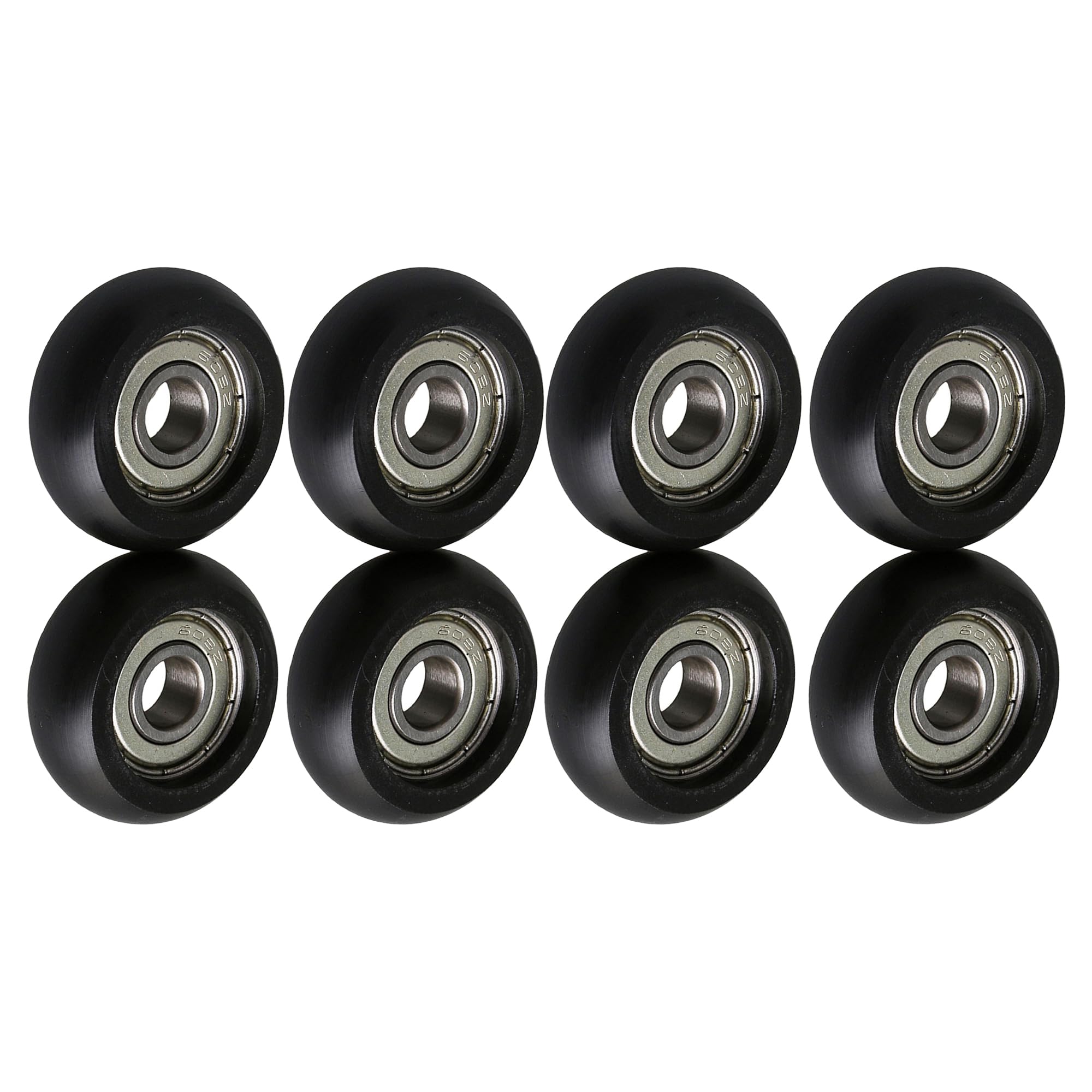 Kugelbogen-Riemenscheibe, 8 mm x 32 mm x 12 mm, runde Lagerrolle für Schränke, 8 Stück