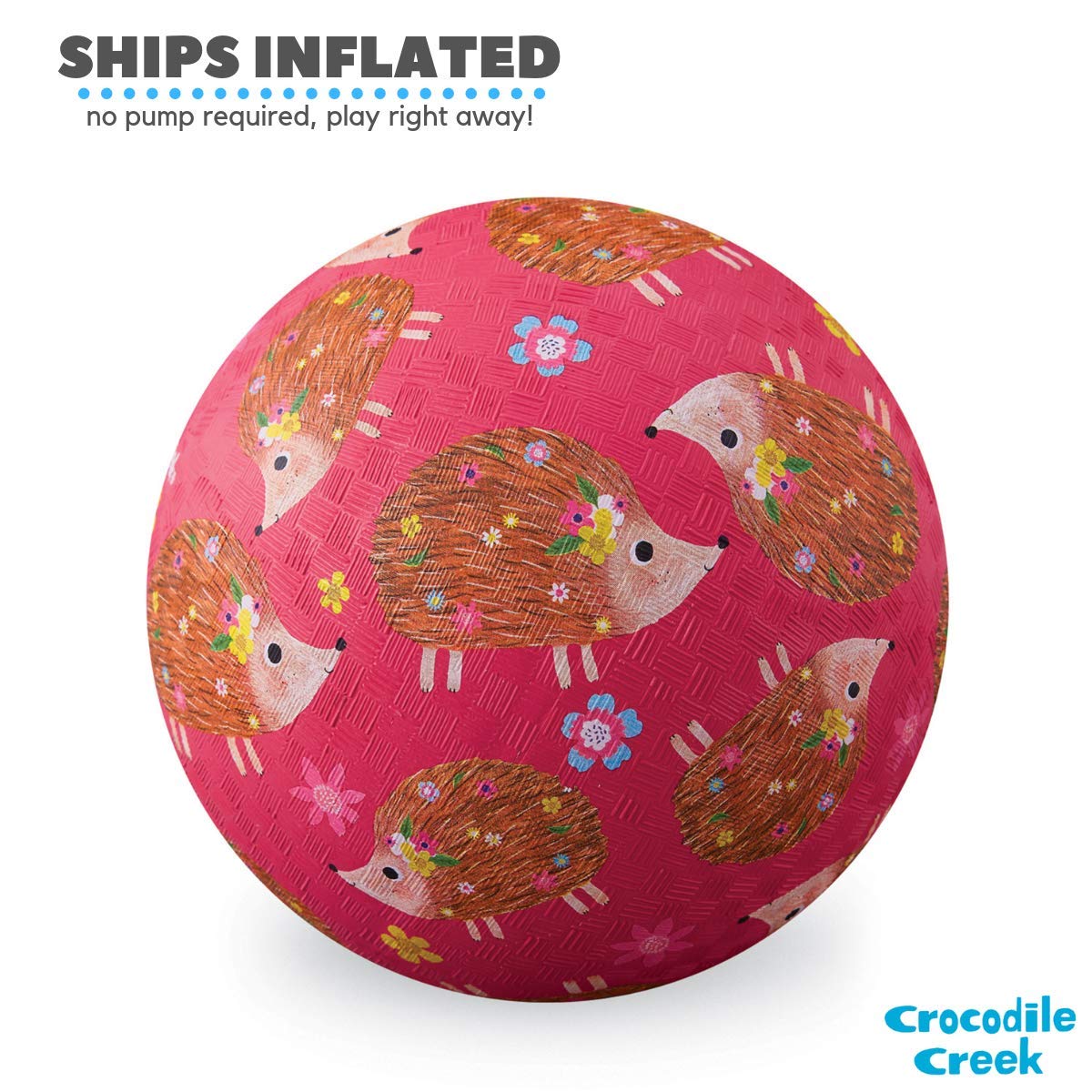 Crocodile Creek 2165-1 Hedgehogs Playground Ball, 7", Pink - Image 3