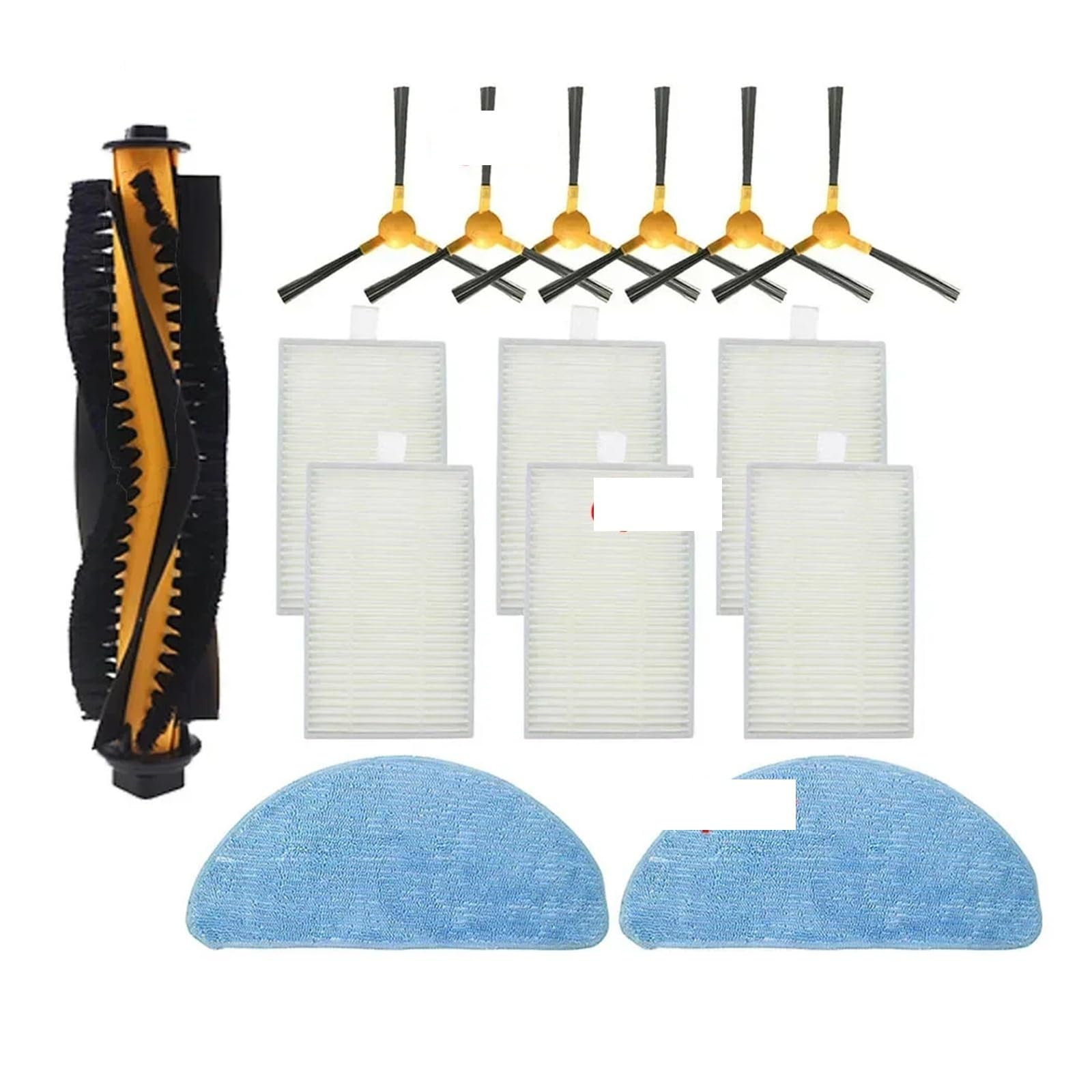 Shiketong Roller Brush Side Brush MopS Set,Compatible For Liectroux,C30B,Compatible For Proscenic,800T 820S 820T 830T Filter Robot