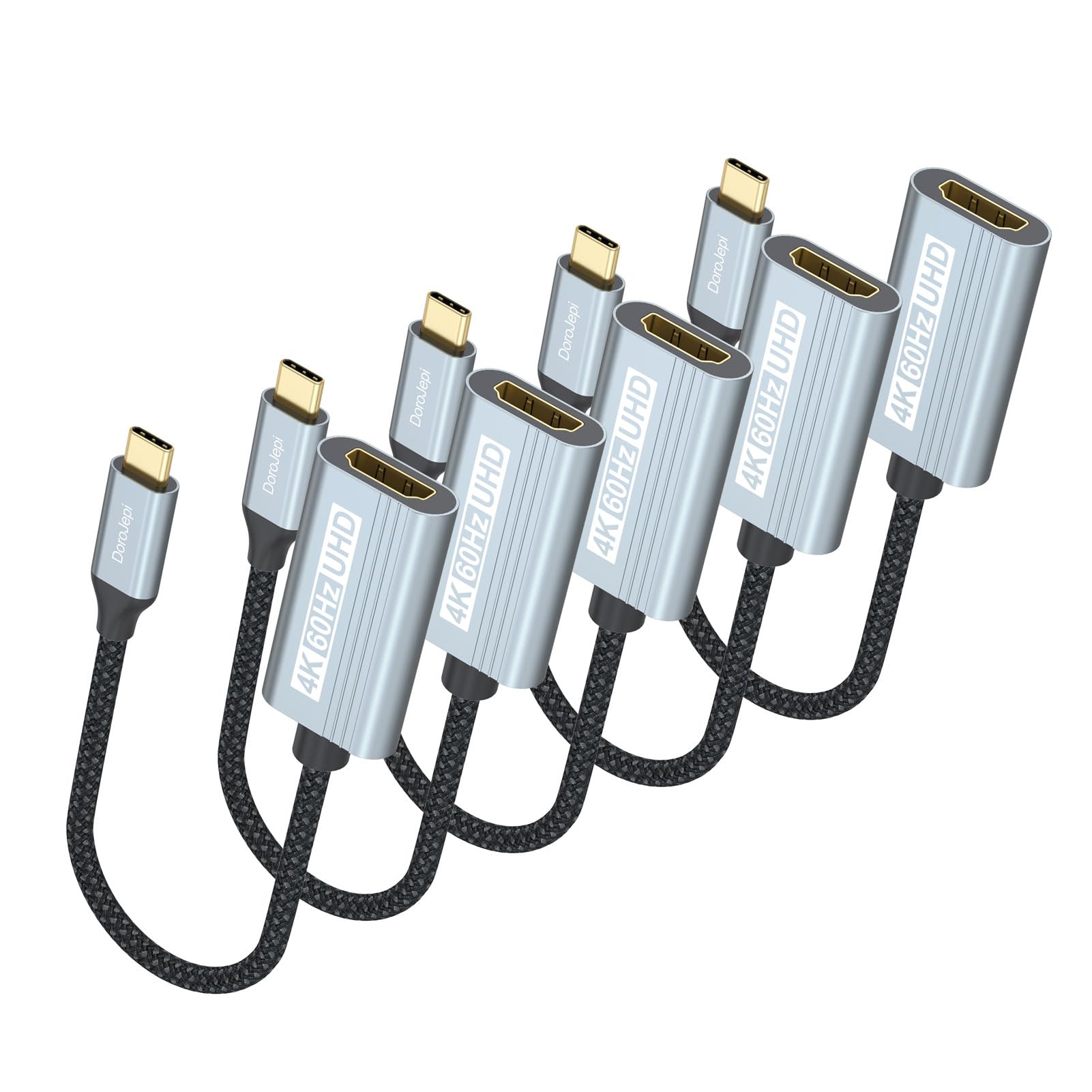 Adaptateur USB C vers HDMI 4K @ 60 Hz compatible Thunderbolt 5 et 4 - 8