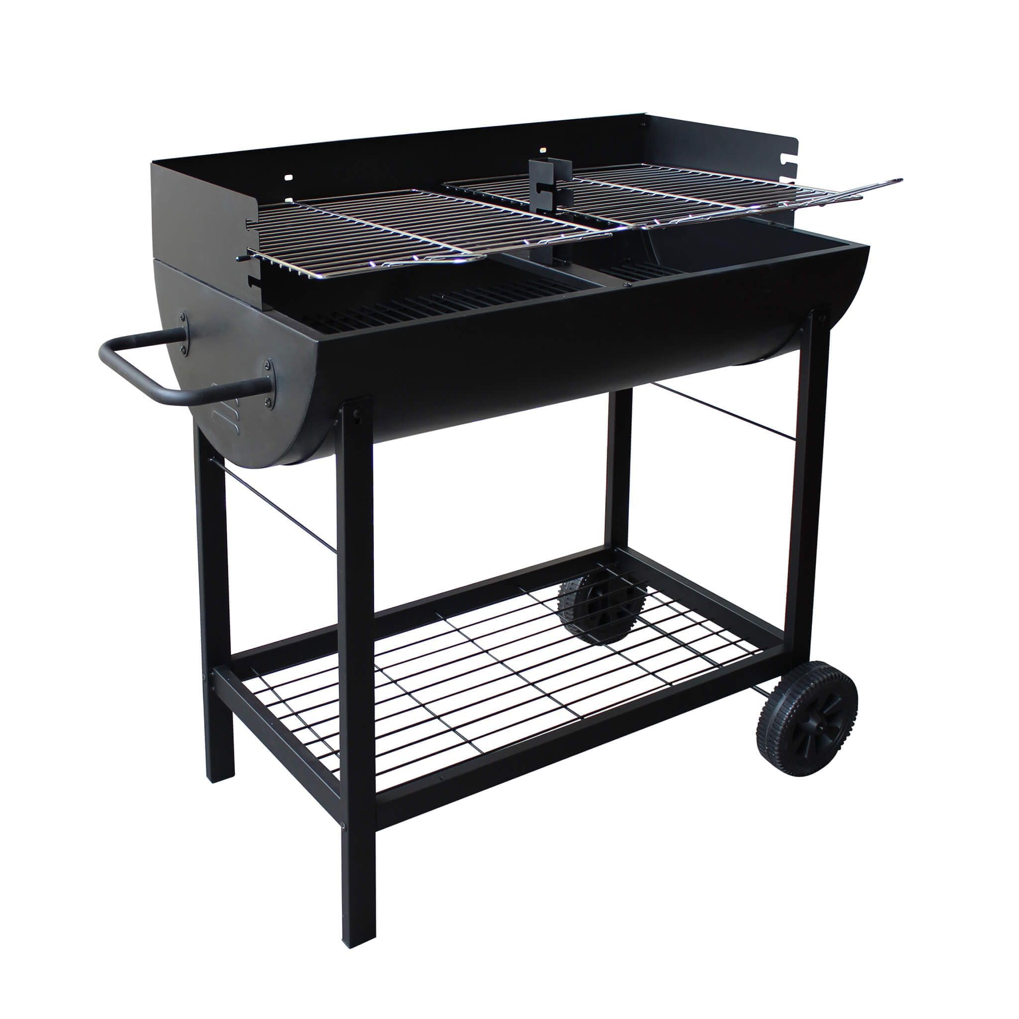 Barbecue a carbonella con ruote da campeggio grigliata di design americano