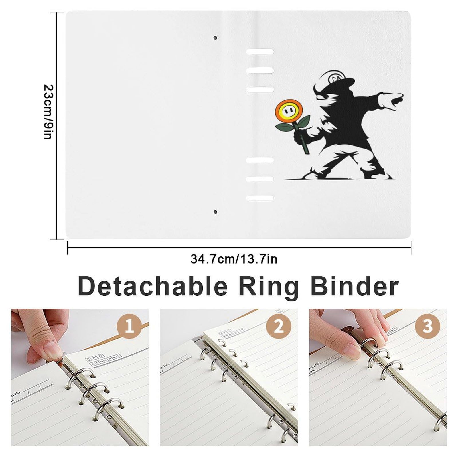 Amazon | ノートブック Banksy バンクシー 落書きアート ルーズリーフ