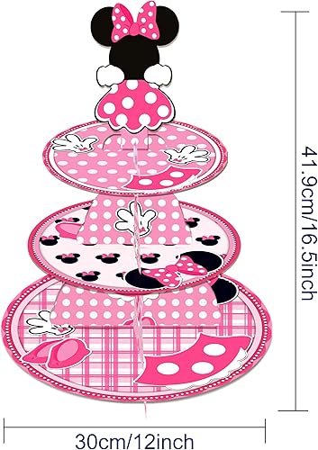 Miniatura 8 de Soporte para cupcakes de 12 pulgadas, bandeja de cartón para cupcakes para boda, cumpleaños, baby shower, videojuegos, suministros de fiesta de