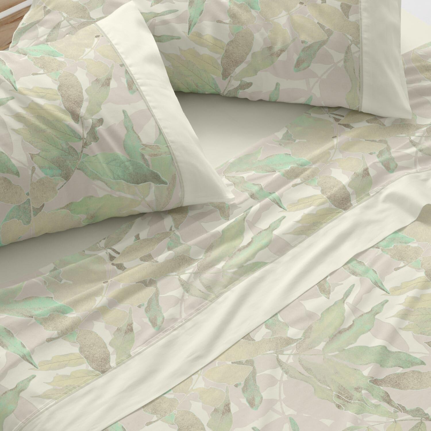 Burrito Blanco | Juego de sábanas | Cama de 150 a 160cm. (+Medidas Disponibles) | Diseño 044 | Color Oliva (150-160x190/200cm.)