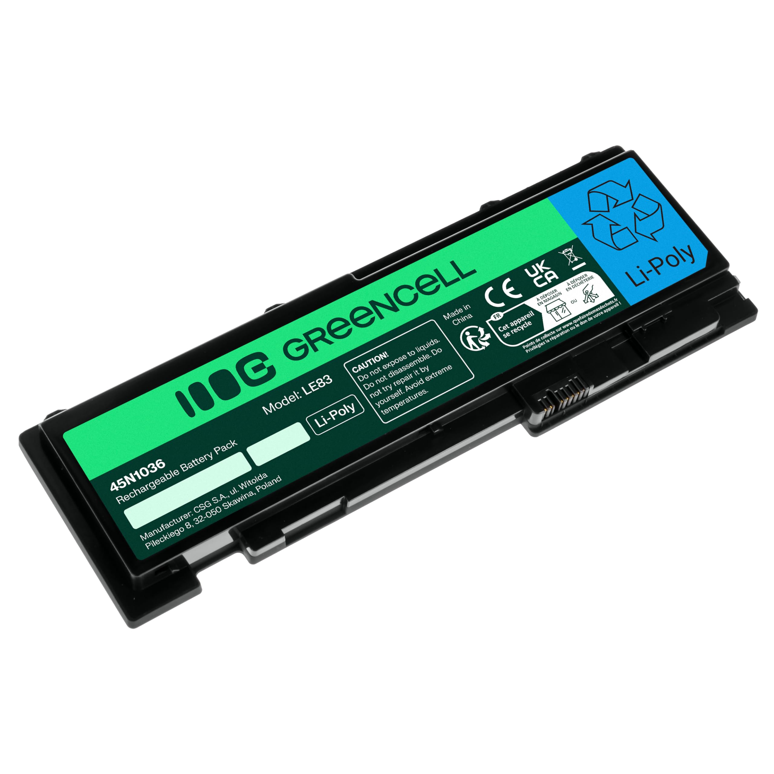 Green Cell Batterie Lenovo 45N1036 45N1037 45N1038 42T4844 42T4845 42T4846 42T4847 0A36287 0A36309 pour Lenovo ThinkPad T420s T430s T420si T430si